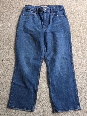 Abercrombie & Fitch Straight-Leg Indigo Jeans